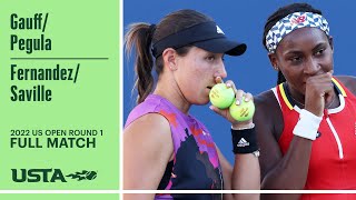 Gauff/Pegula vs. Fernandez/Saville Full Match | 2022 US Open Round 1