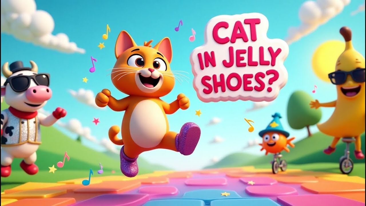 I Saw a Cat with Jelly Shoes | Fun & Silly Kids Song | Dance, Laugh, and Learn! I Saw a Cat with Jelly Shoes | Fun & Silly Kids Song | Dance, Laugh, and Learn!