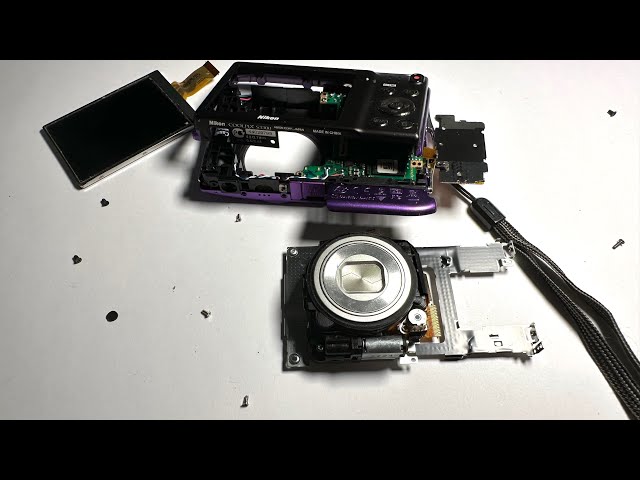 Nikon Coolpix s3300 Removing the lens - YouTube