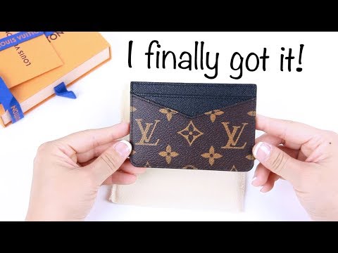 LOUIS VUITTON Monogram Macassar Neo Porte-Cartes Card Holder