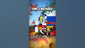 FIND 3 MISTAKES! #mapping #mistake #europe