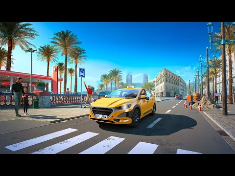 Видео: Taxi Life A City Driving Simulator | Симулятор городского такси | Устроился в Яндекс в Барселоне