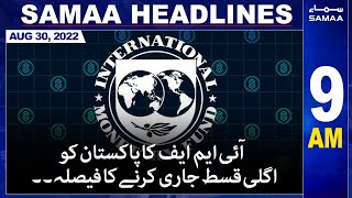 Samaa News Headlines | 9am | 30 August 2022