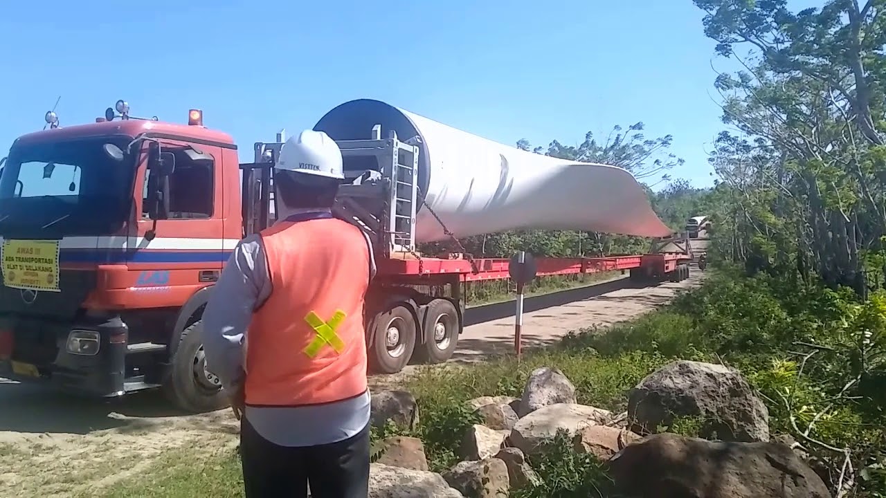 Proses Pengantaran Kincir Agin Ke Lokasi Pembagunan (KAB.SIDRAP)