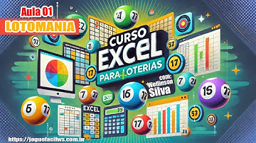 🎓 Como criar uma SUPER planilha AVANÇADA para a LOTOMANIA - Curso Excel para Loterias - Aula 01- WS
