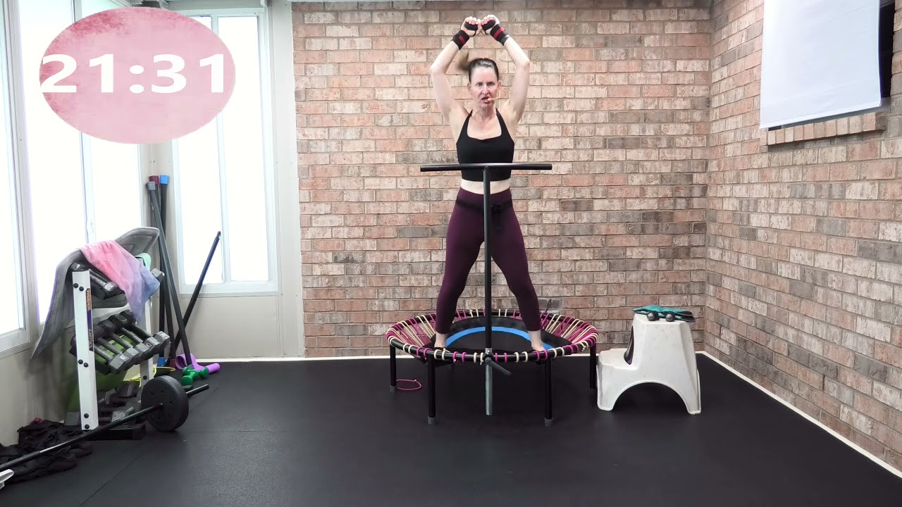 Rebounding To Lose Weight Heart Healthy Rebounding Workout + Standing