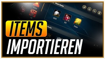 Itemsets simpel und einfach importieren Tutorial Guide League of Legends