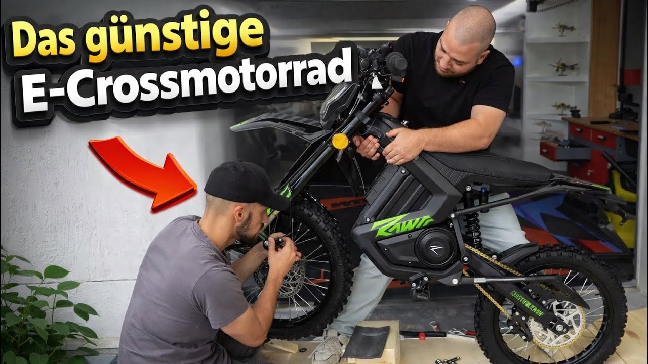 Das günstigte E Crossmotorrad mit Straßenzulassung