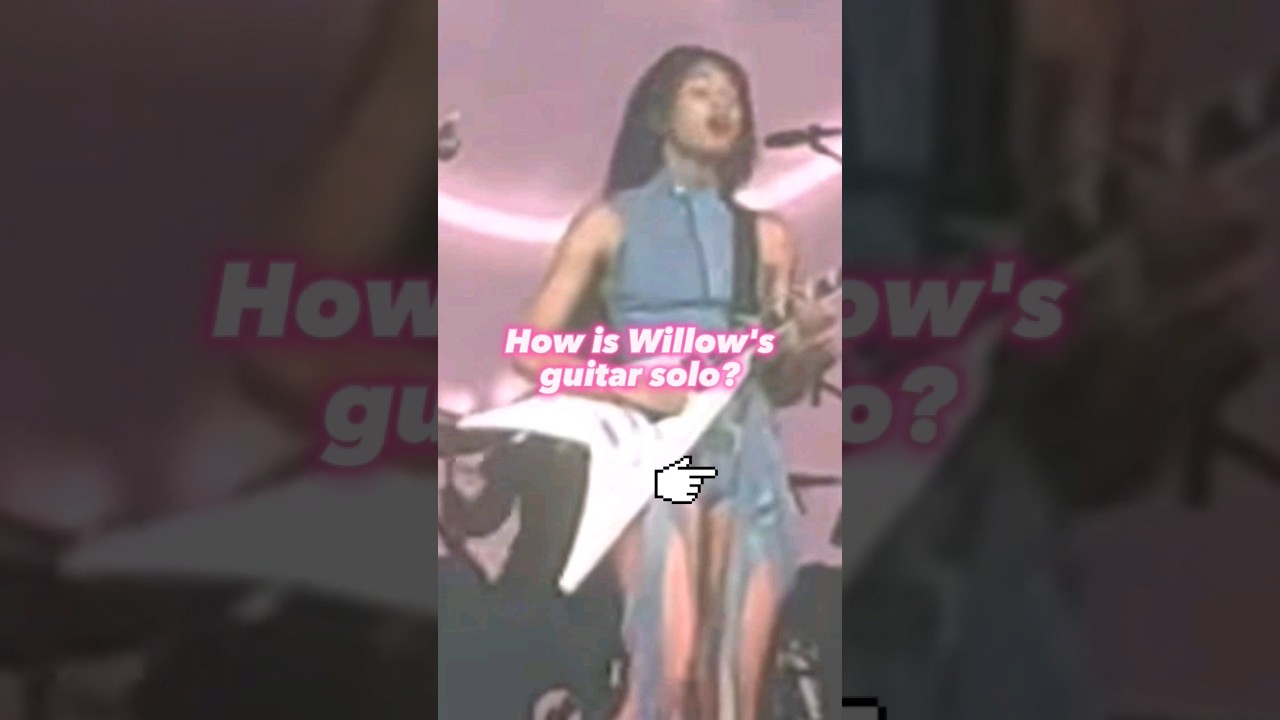 Willow's Guitar Solo At Coachella 2023😲 How'd she do?👆 