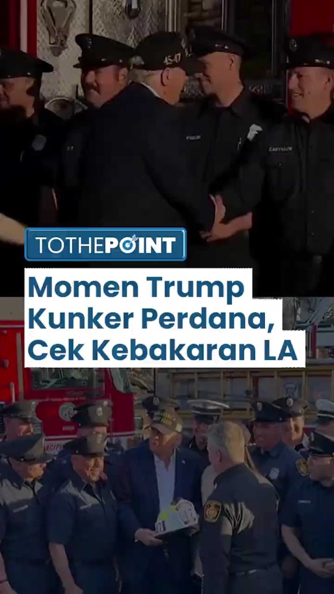 Resmi Jadi Presiden AS, saat Kunjungan Kerja Pertama Donald Trump Langsung Cek Kebakaran Los Angeles