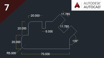 AutoCAD 2D Practice Drawing Step by Step Tutorial
