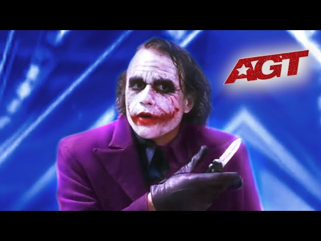 The Joker SCARES The Judges With TERRIFYING Magic Trick | AGT class=