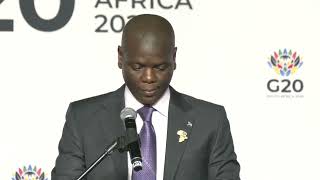 Minister Lamola briefs the media on the state of readiness to host the G20 Leaders’ Summit