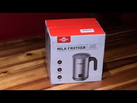 Aldi Milk Frother REVIEW and FIRST USE, How to Use Ambiano Milk Heater, UNBOXING