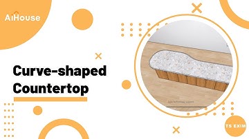 [Kitchen Cabinet FAQ] How to draw curve shape countertop? | AiHouse