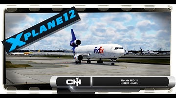 X-Plane 12 | Rotate MD-11 | FedEx Cargo Ops | KMEM to KATL