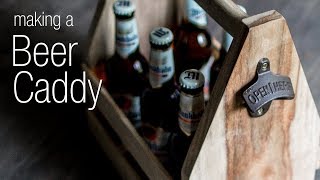 If you need a quick and easy woodworking project that you can complete in an hour, a beer caddy is a great choice. You can easily 