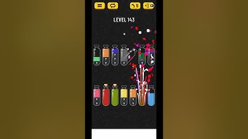 Soda Sort Water Color Puzzle Level 143 Solution Gameplay
