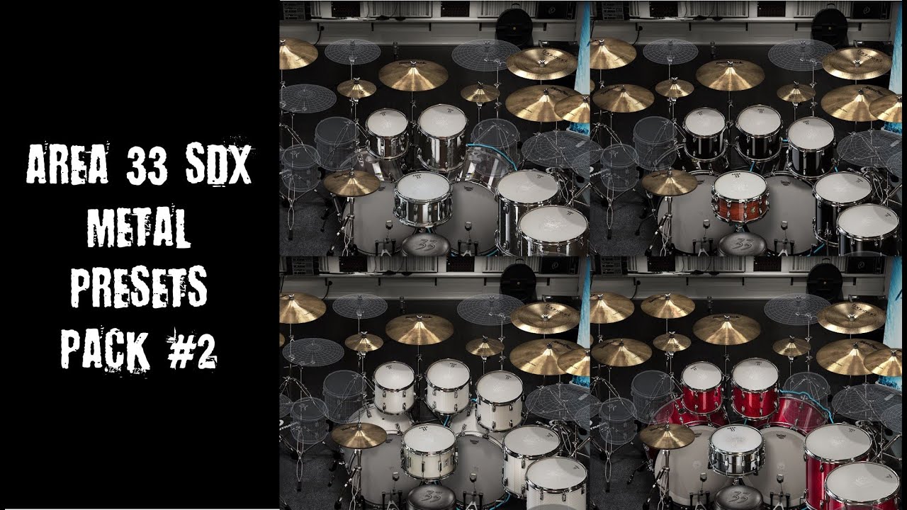 Superior Drummer 3 Area 33 SDX Metal Presets Pack #2