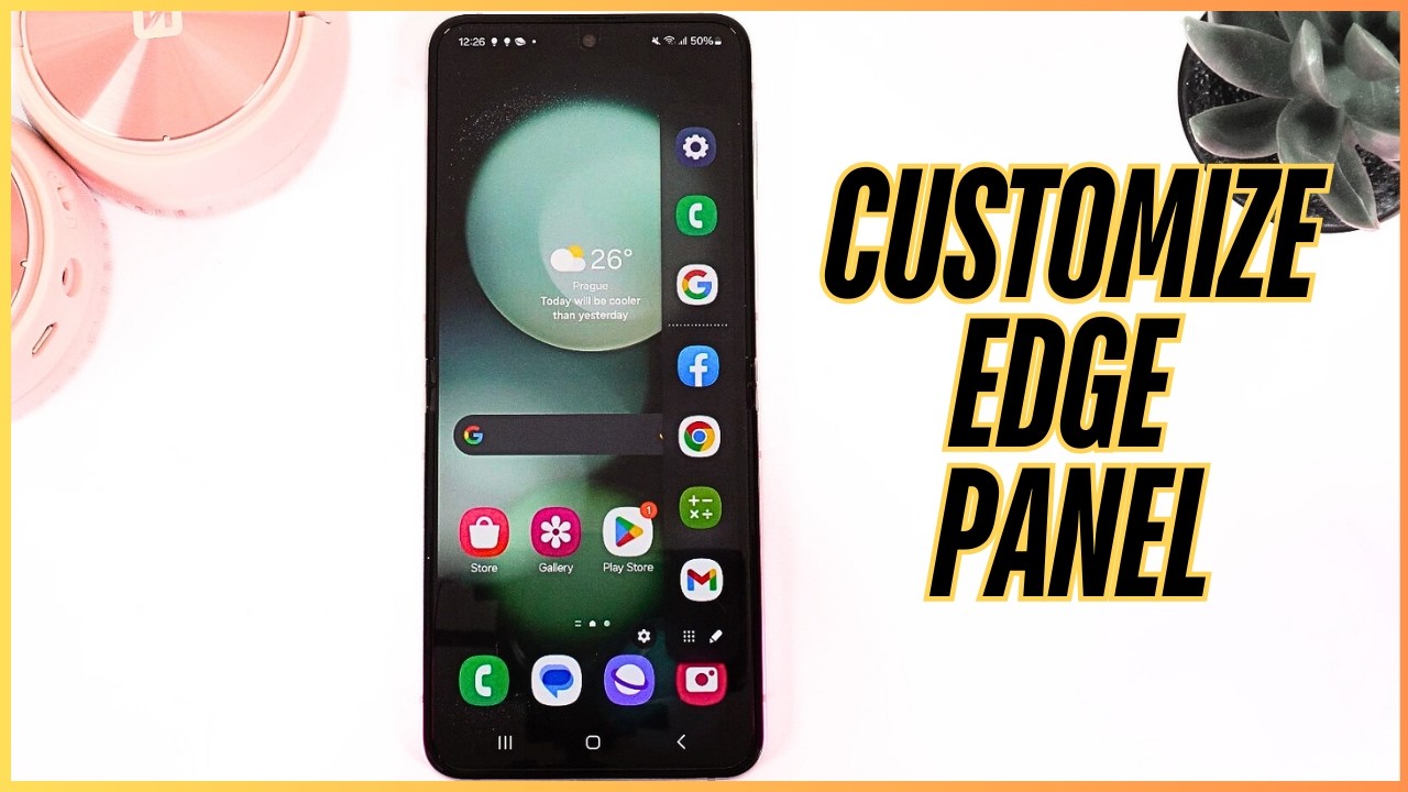 How to Enable/Customize/Disable Edge Panel on Samsung Galaxy Z Flip 5 ...