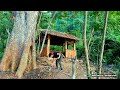 Bushcraft Camp, House in the Woods completed. catch and cook | Episode 07