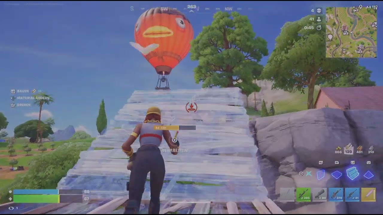 Fortnite aber ich wurde mit der Aimbot Waffe geholt