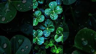 KOH Video Wallpaper AE143 Four Leaf Clover Water Drop screenshot 1