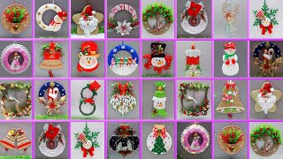 25 low cost Christmas Wreath making idea From Simple materials Part 2 | DIY Christmas craft idea228