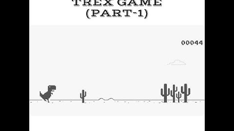 Trex runner game by using javascript code in code.org