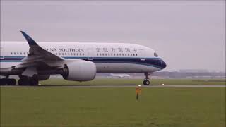 China B 747 &amp; Emirates A 380 &amp; Virgin(ex KLM) B 737 &amp;China Southern A 350 @Buitenveldertbaan @AMS