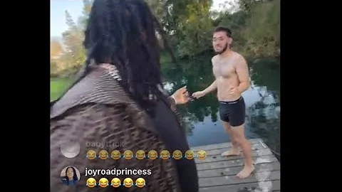TEE GRIZZLY THROWS ADIN IN A LAKE (Funny)