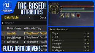 Build a Tag Based RPG Attributes System (C++) in UE5 — with Regeneration & UI
