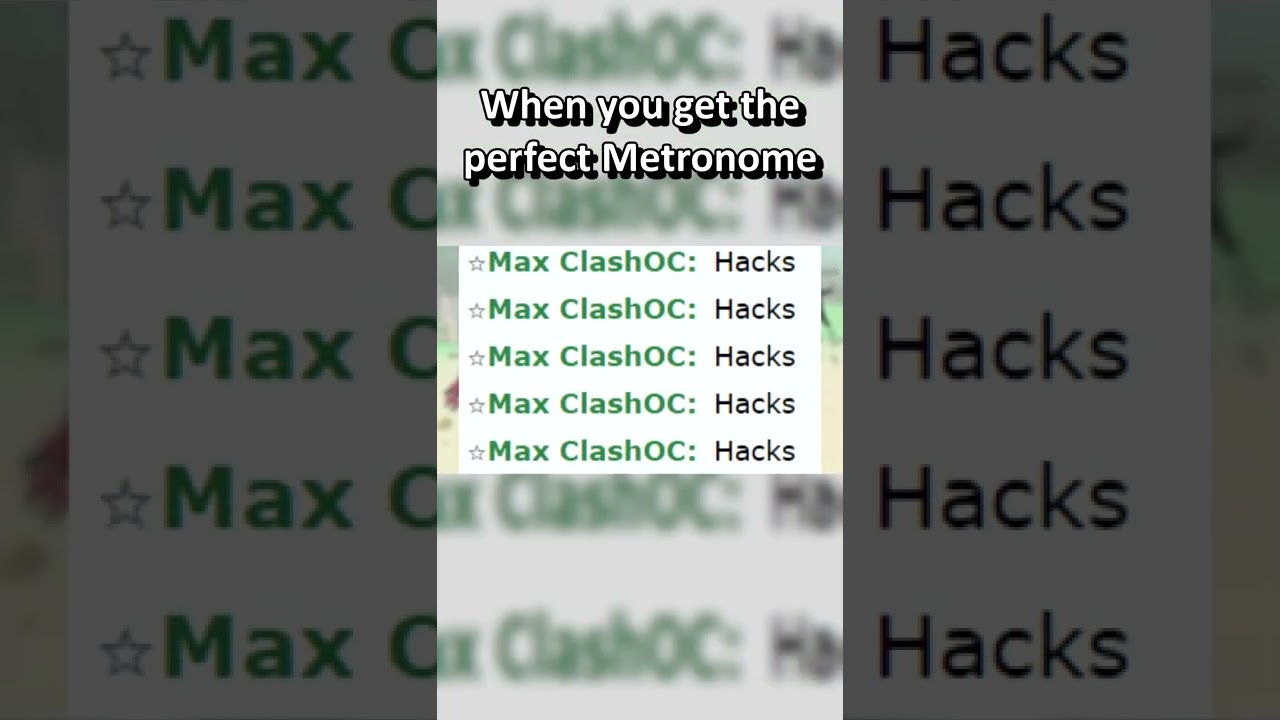 When you get the perfect Metronome 😳