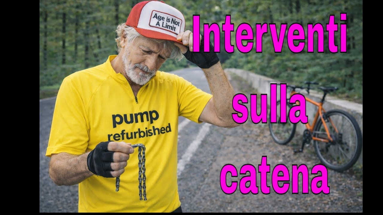 Smontare , riparare , pulire , e  lubrificare la catena in viaggio ,