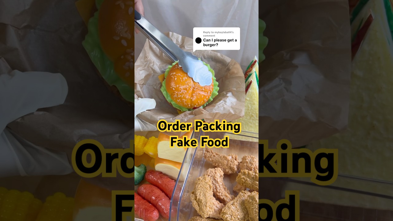 Order Packing Fake Food ASMR! 