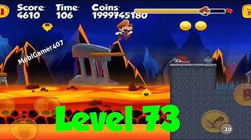 Super Bino Go Adventure Jungle Level 73 Gameplay with unlimited coins