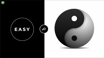 Yin Yang Design in CorelDraw / Logo Design in CorelDraw #yinyang #coreldraw