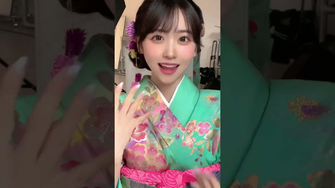 FRUITSZIPPER 櫻井優衣 振袖衣装 ランチェキ