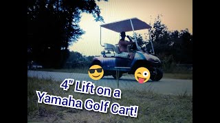 Installing a 4'' Lift Kit on Dad's Golf Cart!