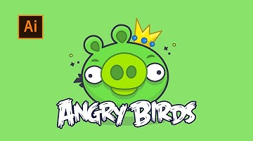 Design Process : Angry Birds Pig in Adobe Illustrator CC