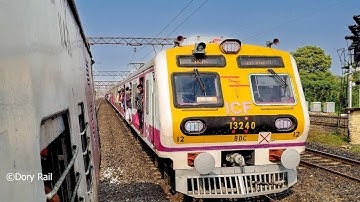 Amazing and exciting crossing with ICF MEDHA and aerodynamic EMU train