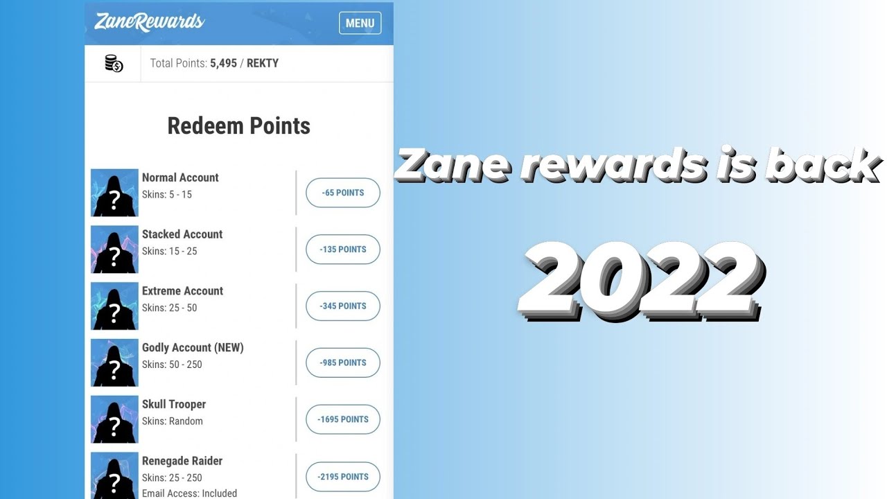ZANE REWARDS IS BACK!?!? YouTube