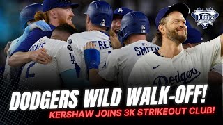 MUST-SEE: Dodgers Get WILD Walk-off Win, Clayton Kershaw Gets 3,000th Strikeout Breakdown!