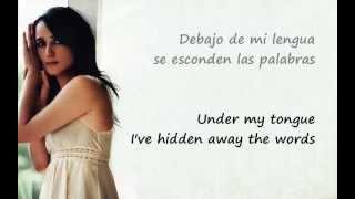 Video thumbnail of ""Debajo de Mi Lengua" Julieta Venegas (letra en español & English lyrics)"