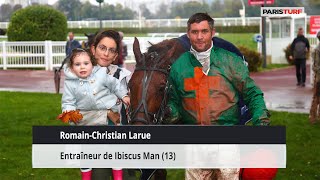 Romain Christian Larue, entraîneur de Ibiscus Man (30/11 à Paris-Vincennes)