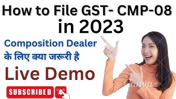 Live Video of CMP-08  Return Filing for Composition Dealer | GST Return | GST Return Filing Process