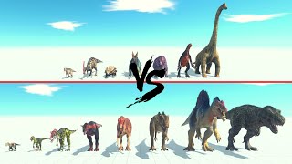 Herbivore Dinosaurs Vs Carnivore Dinosaurs ARBS | Animal Revolt Battle Simulator