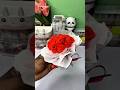 How to make a flower bouquet 💐 #diy #craft #flowers #shorts #viral #fyp