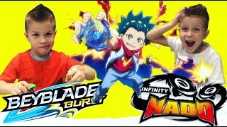 SUPER батл ИНФИНИТИ НАДО разрывает БЕЙБЛЕЙД БЁРСТ / Beyblade Burst VS INFINITY NADO SUPER батл ИНФИНИТИ НАДО разрывает БЕЙБЛЕЙД БЁРСТ / Beyblade Burst VS INFINITY NADO