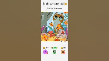 #Shorts Brain Dom Game Challenge 2022 | level 127 | Find the tiny mouse